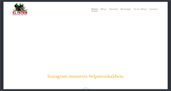 Desktop Screenshot of elpatronbaldwin.com